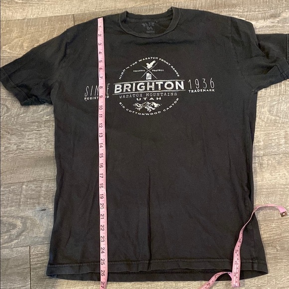 Brighton Black Short Sleeve Tee with Bold Chest Graphic - Picture 6 of 7